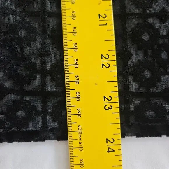 NWOT Laundry by Shelli Segal Black Burnout Velvet Cowl Neck Tank Top Small - Picture 9 of 9